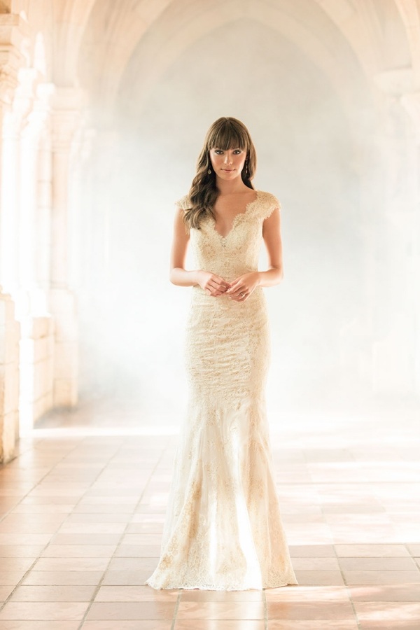 Sukňa je elegantná a štíhla, s výšivkou jemné-šaty-nápad-svadba-brut-obrázok