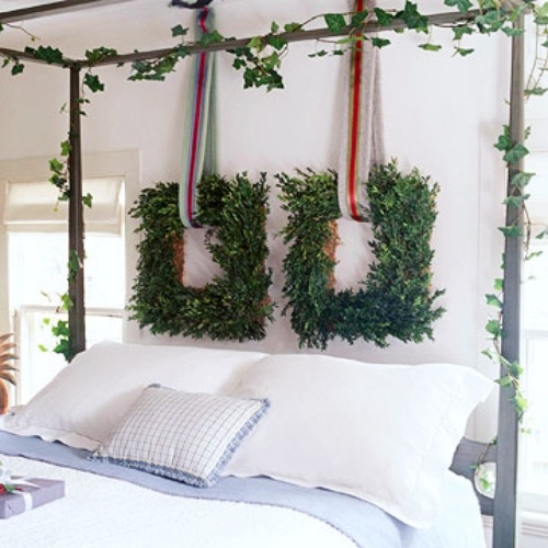 vence do spálne kreatívne nápady na dekoráciu vencov na dvere na jeseň