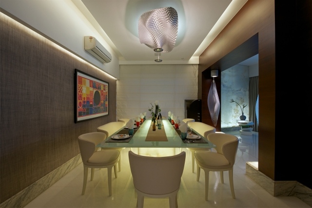 jedálenský kút luxusný dizajn jedálenský stôl osvetlený stĺpik stolu jedálenský kút-luxusný-dizajn-jedálenský-stôl-osvetlený-stĺpik