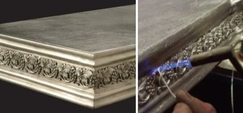 Kovový pracovný pult-zaujímavý nápad na dizajn kuchyne Kovový pracovný pult-zaujímavý nápad na dizajn kuchyne