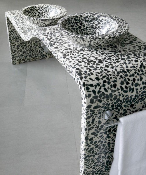 Nápady na mramorovú dosku-moderný dizajn kúpeľne Mramorové nápady na dosku