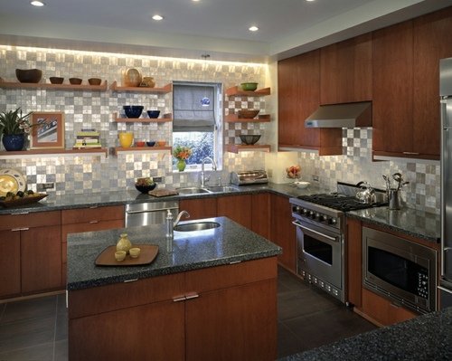 moderný dizajn kuchyne z recyklovaných materiálov