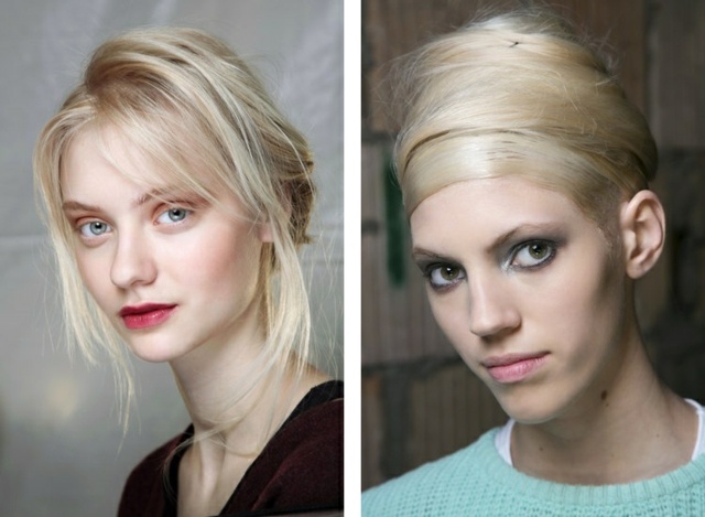 Účesy s punkovými účesmi drdoly ležérne tadashi shoji Účesy s účesmi drdoly ležérne tadashi shoji donna karan