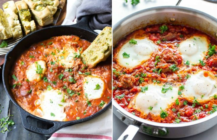 fitnes-recepty-vajíčka-paradajková omáčka-bohaté na bielkoviny-tréning