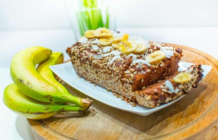fitness recepty-banánový chlieb-kokosový dezert nápad