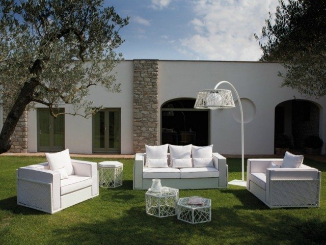 kolekcia návrhárov záhradného nábytku kovová biela SPIDER Talenti kolekcia záhradného nábytku kovová biela SPIDER Talenti