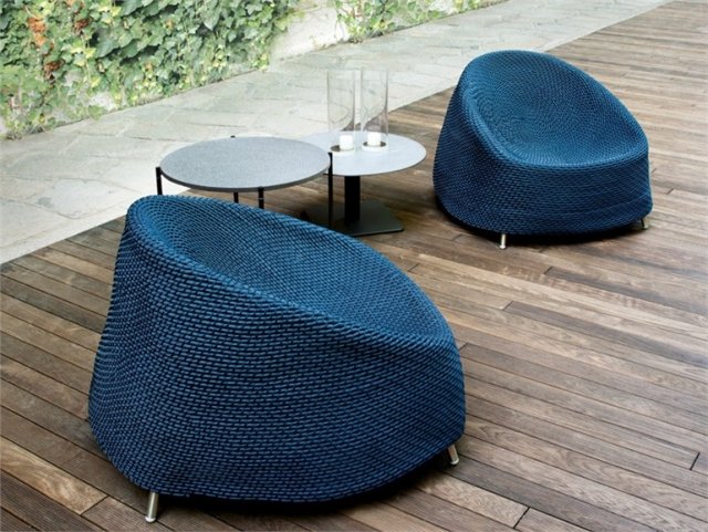 moderné dizajnové kreslo záhradného nábytku AFRA Paola Lenti moderné dizajnérske nábytkové kreslo AFRA Paola Lenti