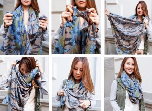 Nápady na techniky viazania šatiek-skrútený uzol-pokyny pre domácich majstrov Technika individuálneho viazania na šatku-skrútený-uzol-dômyselný