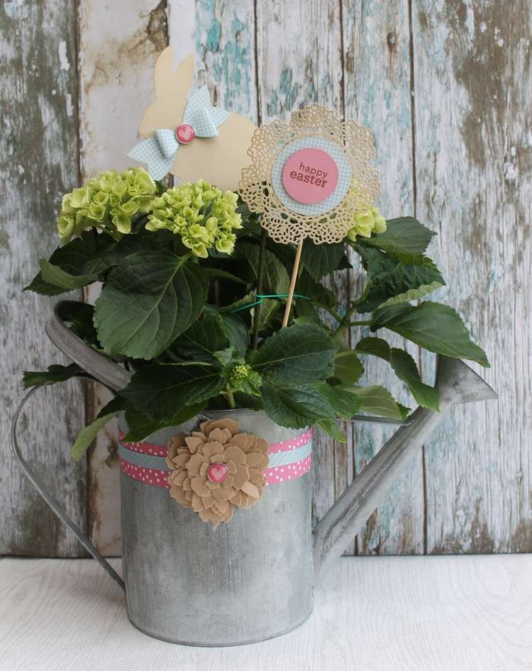 veľkonočné dekorácie-nápady-domov-zinok-zalievačka-zelená-dekorácia-papier