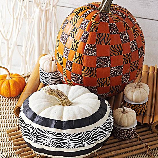 Dizajnová tekvicová tyčinka v štýle deco