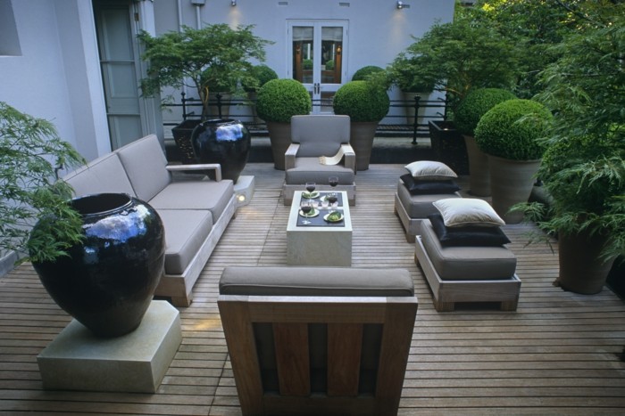 Terasa-záhrada na streche