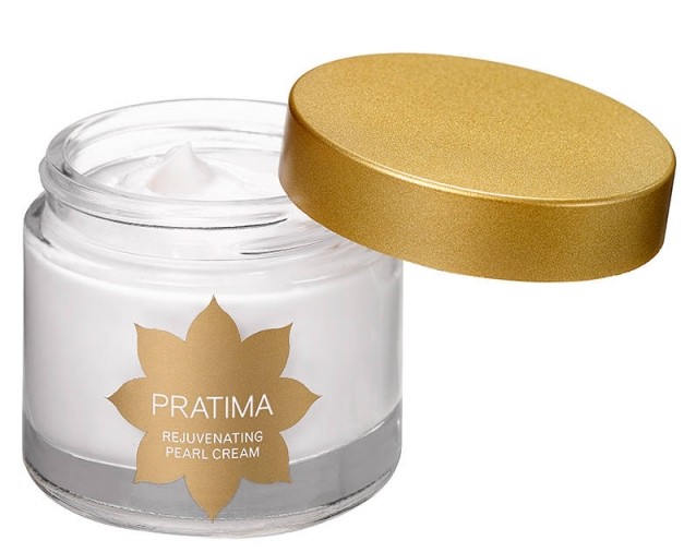 Krém, ktorý využíva silu perál elle-13-pratima-vlhkosť-krém-zelená-kozmetika