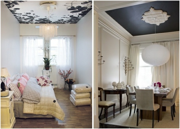 Nápady na dizajn stropu čierne a biele Nápady-na-strop-dizajn-čierno-biele