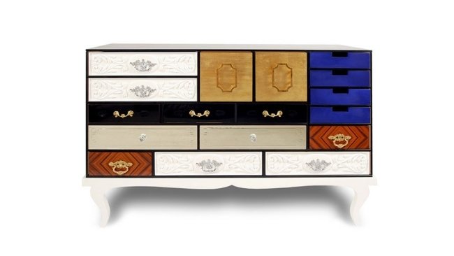 Soho komoda nočný stolík eklektické zásuvky boca do lobo Soho komoda nočný stolík eklektické zásuvky boca do lobo