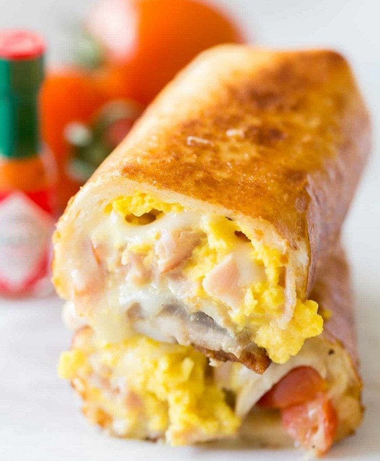 Raňajky recept na burrito 3 suroviny raňajky výdatné