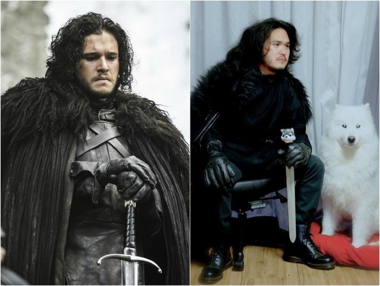 halloween-kostým-nápady-tv-hra o tróny-jon-sneh-domáca