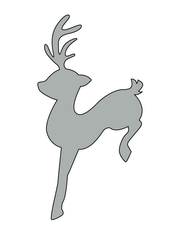 Moose šablóna na maľovanie okien remeselné šablóny-vianočné-výtlačky-šablóny-moose-okenné-obrázky