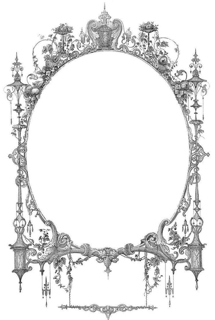 obrázky-ošarpané-šik-motívy-rámy-filigránové kresby