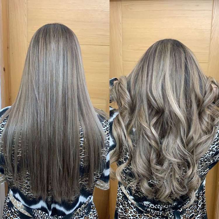 jaseň blond vlasy balayage