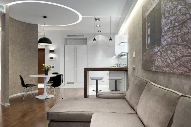 príklad zariadenia obývačky otvorený koncept obývačky kuchyňa jedálenský kút obývacia izba-zariadenie-príklad-otvorený-obývací-koncept-kuchyňa-jedálenský kút