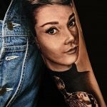 Zdjęcie tatuażu z Audrey Hepburn 08/10/2020 №028 -Tatuaż Audrey Hepburn-