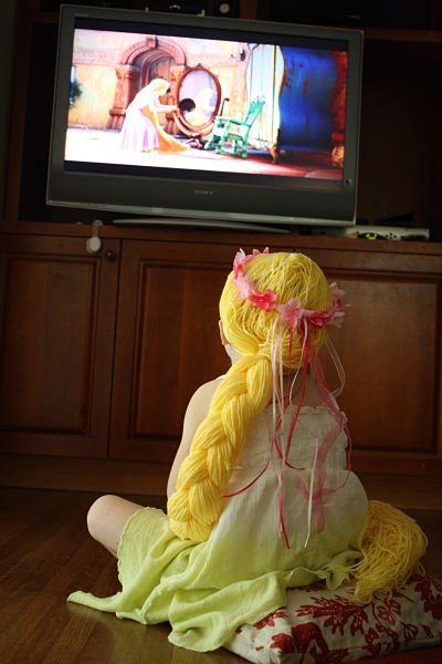 karnevalové kostýmy detská parochňa od Rapunzel Tinker karnevalové kostýmy drotár vlasov pre deti