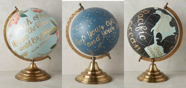 zemeguľa vyzerá pre tento pár inak nápady na darčeky-svadobná zemeguľa-dekorácia-maľované-zaujímavé-výroky