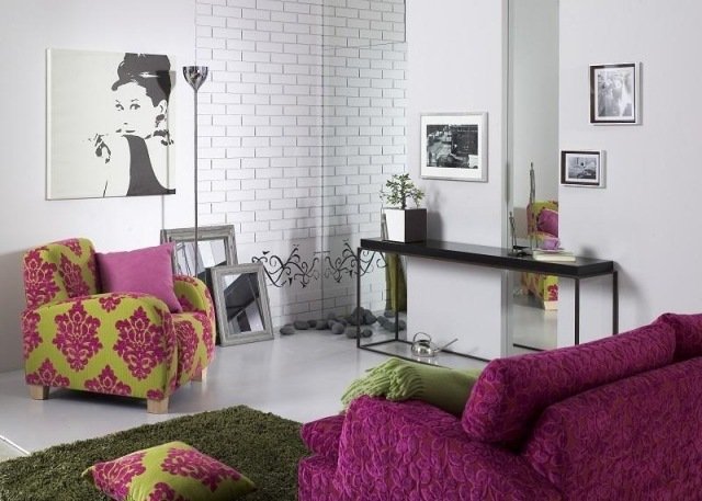 nápady pre mládežnícku izbu deco-fuchsia-zelená-kombinovaná-nábytok