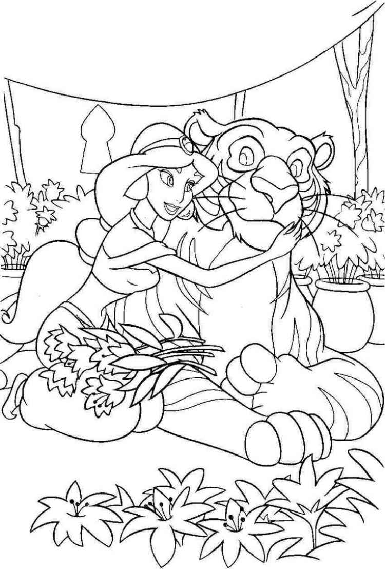 deti-omalovanky-tiger-princezna-disney