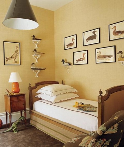 Kačica s vtáčou tematikou obrázky biela posteľná bielizeň