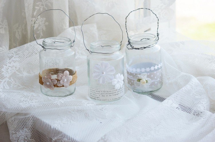 Vyrobte si vlastný držiak na čajovú sviečku na zavesenie vianočné dekorácie-nápady-sklenený-držiak na čajovú sviečku-závesný-drôt