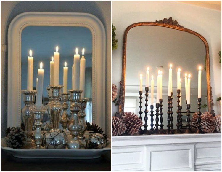 Sviečky umiestnené pred zrkadlom vyzerajú oveľa viac, ako v skutočnosti sú