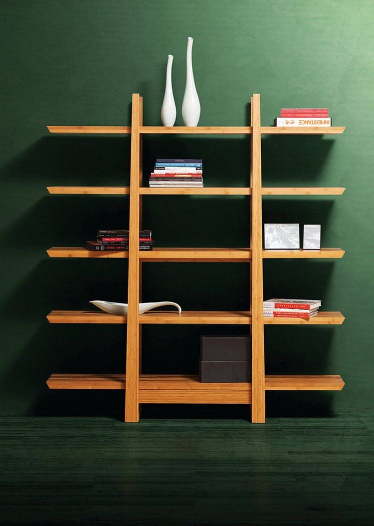 bambusový nábytok-dizajn-nápady-obývacia izba-Greenington-Magnolia-stojaca polica