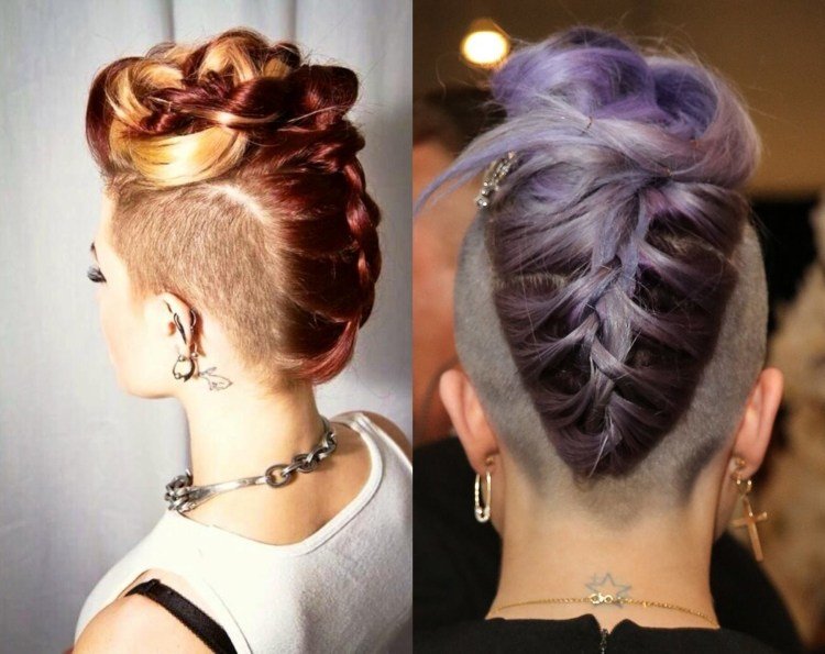 Obrátený cop a výrazné farby pre podrezanie svadobný účes-podrezaný-reverzný vrkoč-nápad-updo-účes