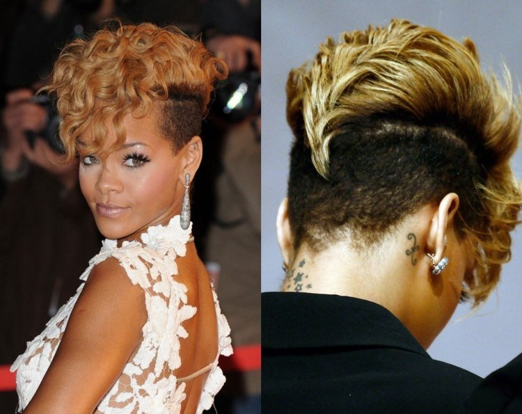 dlhé vlnité ofiny a podrezané RIhannou svadobný účes-podrezané-krátke vlasy-vlnitá ofina