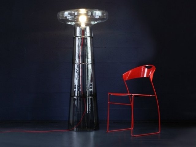 dan-yeffet ručne fúkaná sklenená podlahová lampa-maják galéria-S Bensimon Ručne fúkané podlahové svietidlo dan-yeffet osvetlenie majáku