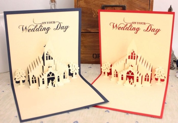 Dizajn svadobnej karty s nápadmi na 3D efekty, s ktorými sa môžete pohrávať pozvánka-3D-ako-pamätník-darček-nápad-DIY