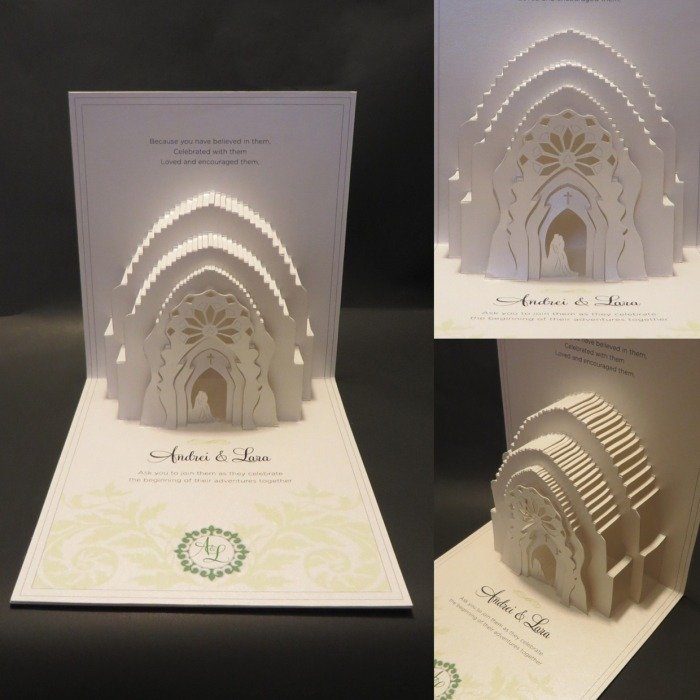 Svadobná karta dosahuje trojrozmerné efekty-nápady pre domácich majstrov remeselné nápady-pozvánky-na-svadbu-trojrozmerné efekty