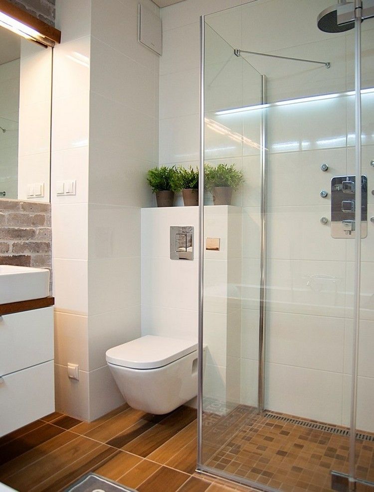 dlažba-drevo-vzhľad-podlaha-biela-stena-dlažba-chodba-v-sklenenej sprche