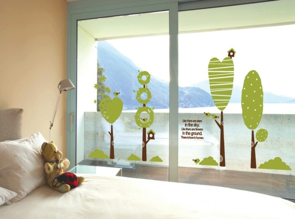 Izby pre mládež obnovujú nálepky na stenu stromy obnovte nálepky na stenu stromy okno