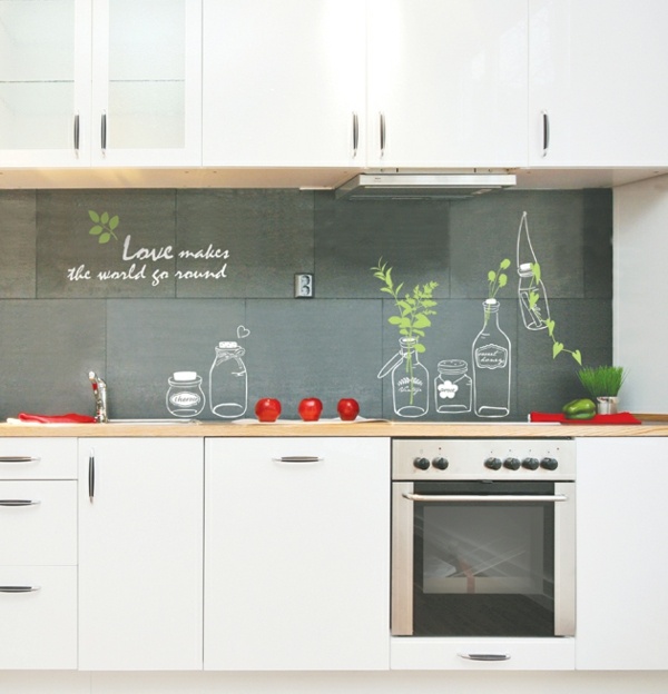 Kuchynské splashback ozdobia samolepky na stenu bylinky ozdobte nápady na dekoráciu samolepiek na stenu