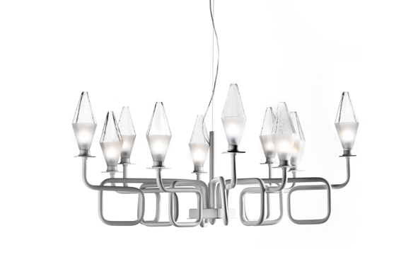 Závesná lampa s kovovým retro motívom FIFTY Christian Piccolo FIFTY závesná lampa Christian Piccolo kovový retro motív