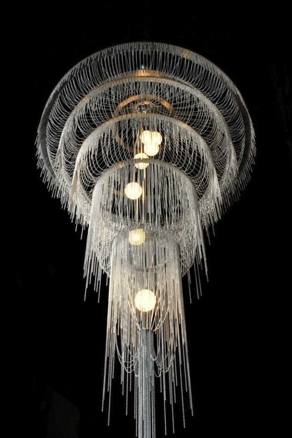 kvapkový kovový lesk moderná vŕbová lampa Adam Hoets kvapkový luster moderná vŕbová lampa Adam Hoets