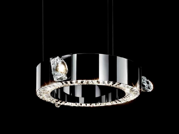 kovový luster dizajn swarovski kryštály UNITY RING DBKim kovový luster swarovski kryštály UNITY RING DBKim