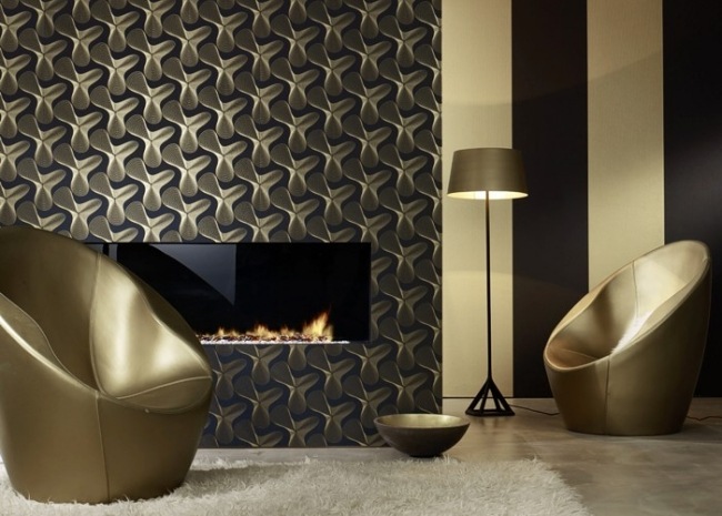 karim rashid tapeta zlatý čierny vzor krb karim rashid tapeta zlatý čierny vzor krb