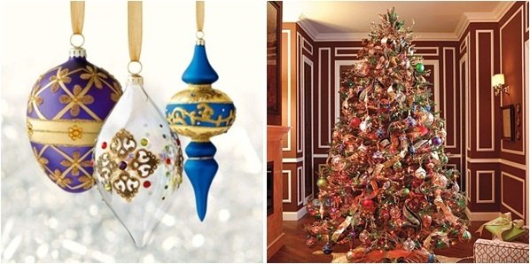 Nápady na vianočné dekorácie modrá fialová Vianočné dekorácie-nápady-modro-fialové