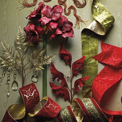 Vianočné dekorácie nápady vetvy slučky Vianočné dekorácie-nápady-slučky-konáre