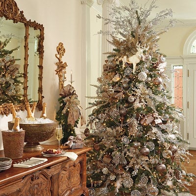 nápady zelená jedľa biele šperky nápady-zelená-jedľa-biele-šperky