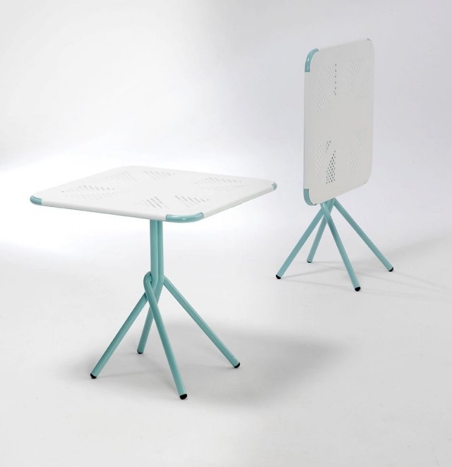 Moderný skladací stôl inovatívneho dizajnu Clic-Cloc Vincenzo Genco