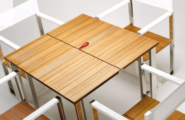 Záhradný nábytok skladacie balkónové skladacie stoly QUI-case Luca-Pegolo